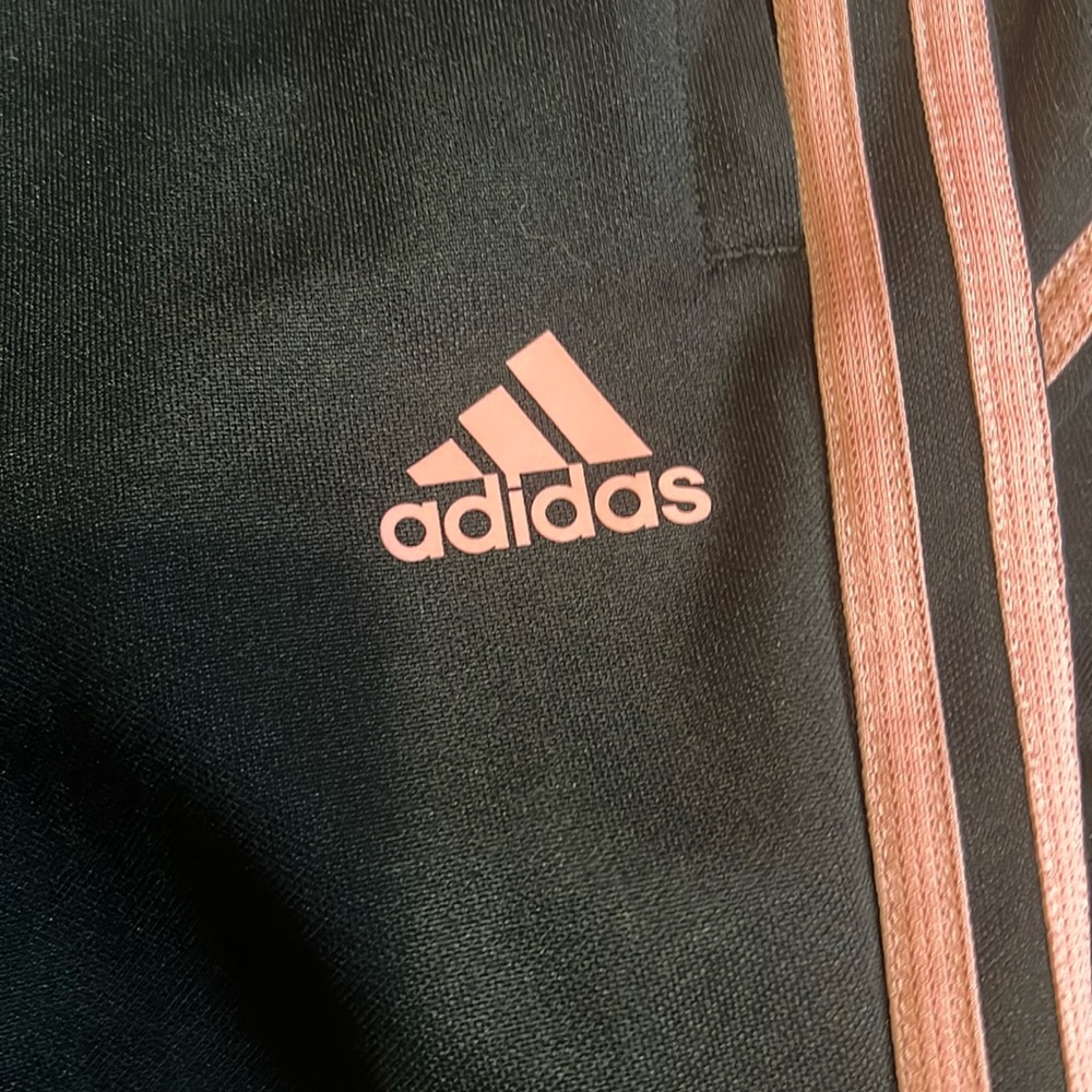 XS ADIDAS AEROREADY PINK STRIPE JOGGERS